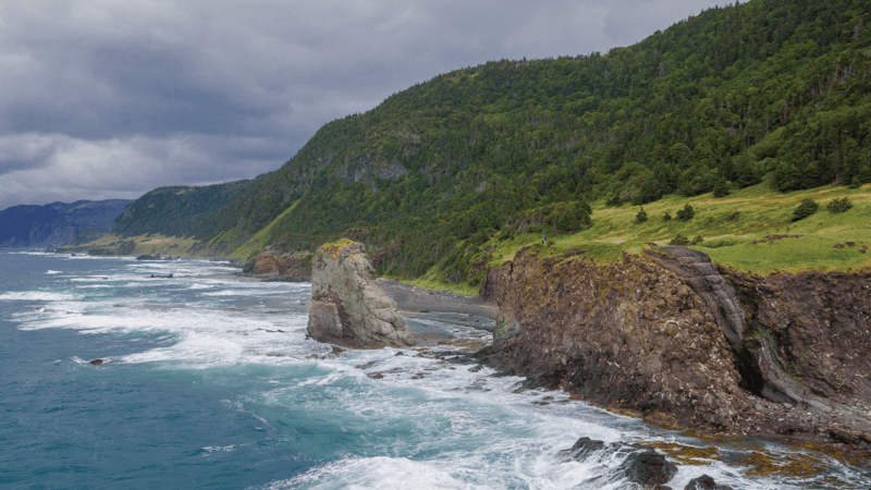 The rugged coastline of Green Gardens in Gros Morne National Park.