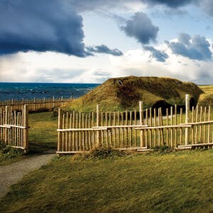 The ancient Viking settlement at L’Anse aux Meadows National Historic Site.